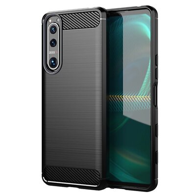 Robuste Carbon Optik Outdoor Panzerhülle Schutzcase Tasche für Sony Xperia 5 III