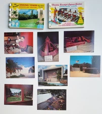 Vintage Postcard Booklets (2) WINTER HAVEN & LAKE WALES, FL + 8 Mini photo cards