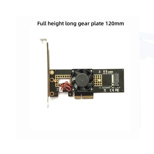 Ngff M.2 Nvme Ssd To Pcie X4+Fan Adapter Lane Host Adapter Converter Card - Zdjęcie 7 z 8