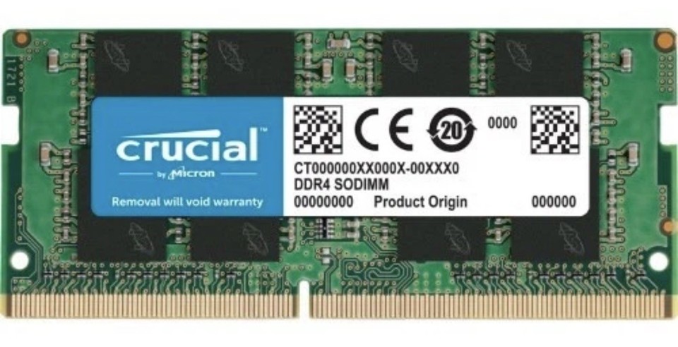 Crucial RAM 16GB DDR4 3200MHz Portable Memory