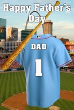 pnc213 St. Louis Cardinals Happy Father's Day personalisierte Grußkarte