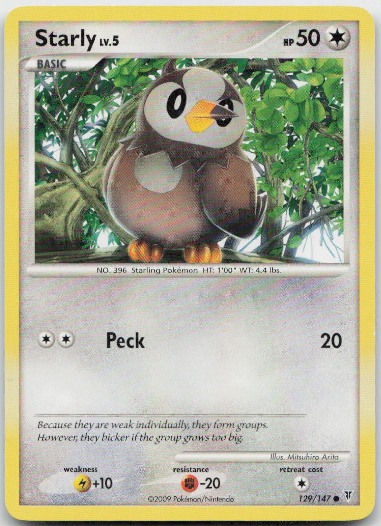 Starly 129/147 Common Supreme Victors Pokemon MP