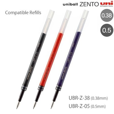 uniball ZENTO Signature Model 0.5mm [Metallic Black] NEW | eBay