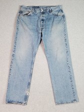 Vintage Levi  s 501 Jeans Fits 36X31 Tag 40X32 Straight Leg Button Fly Y2K 90s