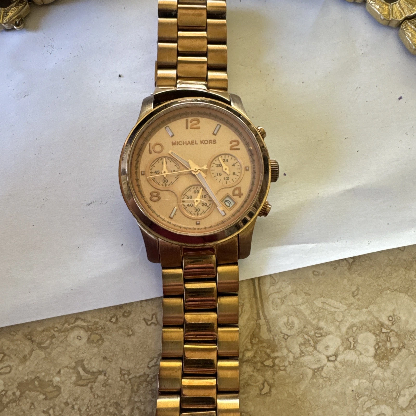 Orologio Michael Kors MK5128 Donna Runway Acciaio Inox Oro Rosa 38mm