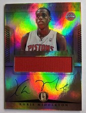 2012-13 Panini Gold Standard - Khris Middleton #272 (AU, MEM, RC) Patch Auto