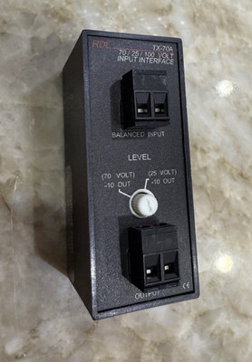 RDL TX-70A Speaker Level Input Interface Unbalanced Line Out TX70A TX 70A   B-7