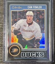 2014-15 O-Pee-Chee Black Rainbow 10/100 Cam Fowler #108