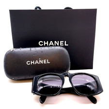 Auth CHANEL L01450 94305 Coco Mark Matelassé Sunglasses W/Case/Bag V040308