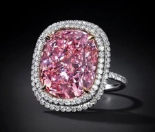 Art Deco Vintage 5.20 Ct Pink Sapphire Wedding Ring 925 Sterling Silver