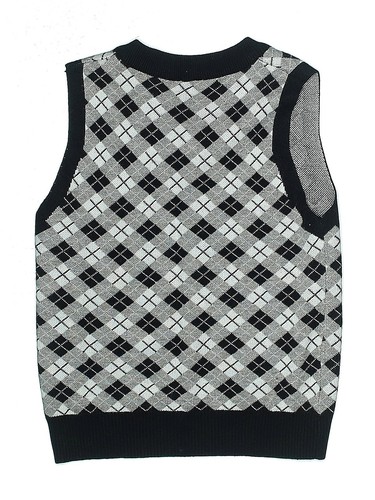 Assorted Brands Boys Silver Sweater Vest 8 - Picture 2 of 2