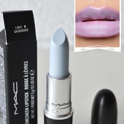 MAC Cosmetics Lipstick *LOVE & CHERISHED* Extra Rare Blue-Lavender BNIB