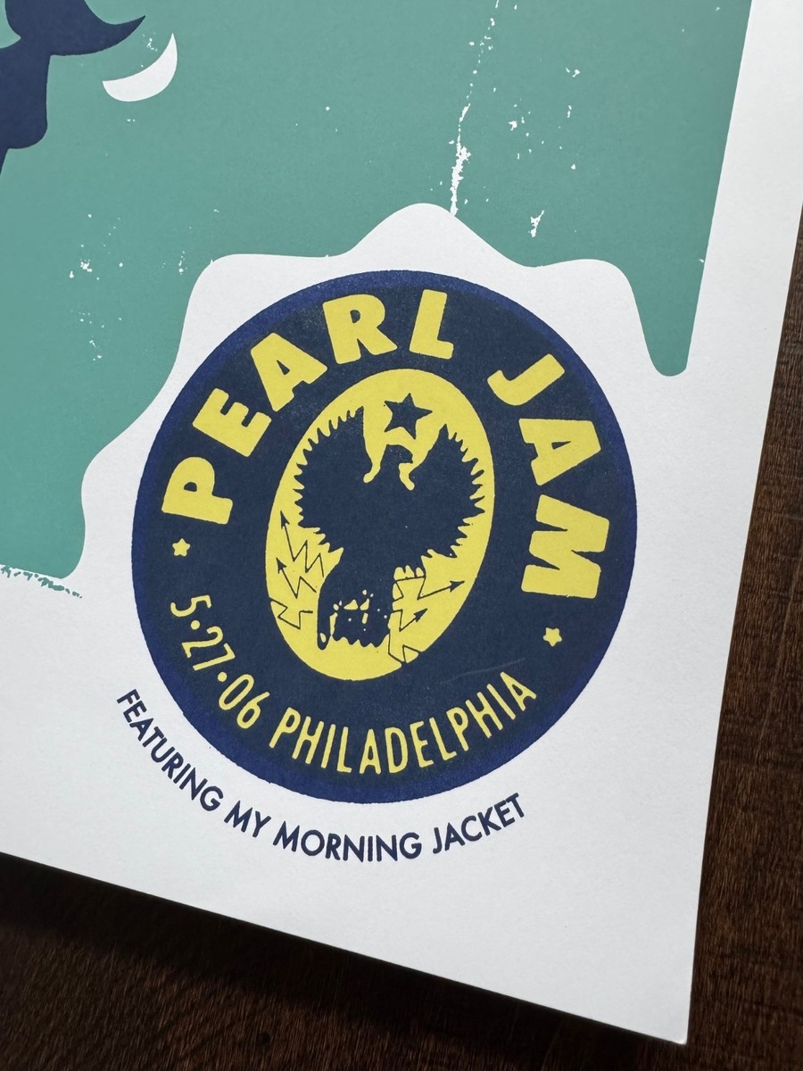PEARL JAM 2006 Poster Camden, NJ AMES Bros. Signed & Numbered 63