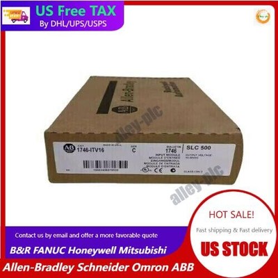 New Factory Sealed AB 1746-ITV16 /C SLC 500 16 point Input Module 1746ITV16