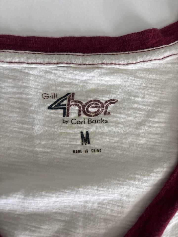 Camiseta vintage de los Washington Redskins con logotipo original para mujer material medio fino Foto 4 de 4