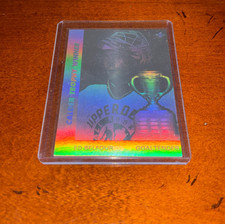 1991 Upper Deck Hockey Ed Belfour Holo AW4 Calder Trophy Blackhawks