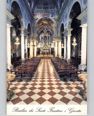 Basilica dei Santi Faustino e Giovita Interior Postcard