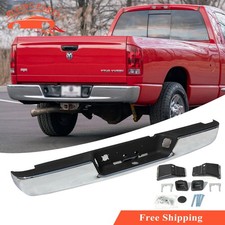 New Chrome Rear Step Bumper Assembly For 2003-2008 Dodge Ram 1500 2500 3500