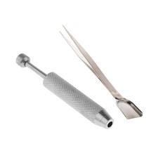 2x Craft Jewelry Beading Scoops Diamong Tweezer & Gemstone Bead Pick up Tool