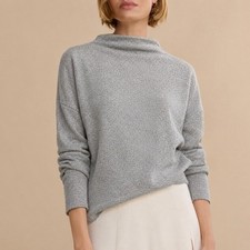 LOFT Gray Cowl Neck Sweater