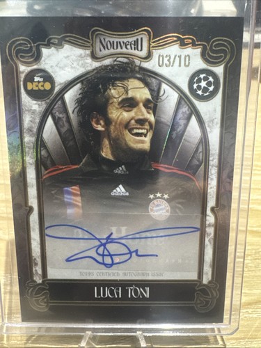 Luca Toni Topps Deco 25/26 SSP AUTOGRAPH NUMBERED /10 Bayern Munich Card