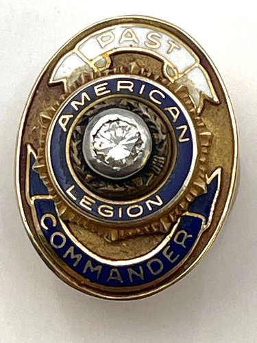 14k Gold American Legion Past Commander Lapel Pin Vintage 2.9g - Picture 1 of 10