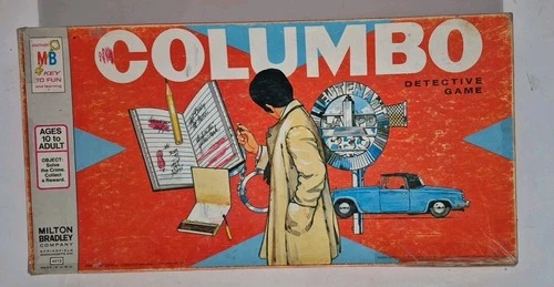 Columbo Detective Game Vintage 1970's Milton Bradley Board Game 100% Complete