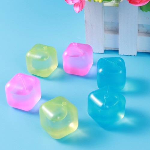 6pcs Random Color Reusable 3D Ice Cubes Multicolor Cooling Tool for Party - Picture 5 of 11