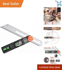 Digital T-Bevel Gauge Protractor 0-338° with Bubbles for Carpentry Woodworking
