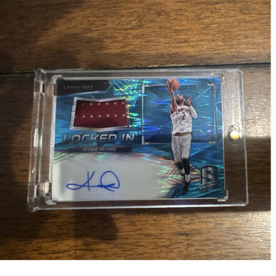 Panini Prizm 2015 Kyrie Irving Locked In Auto Jersey Patch /99 #8