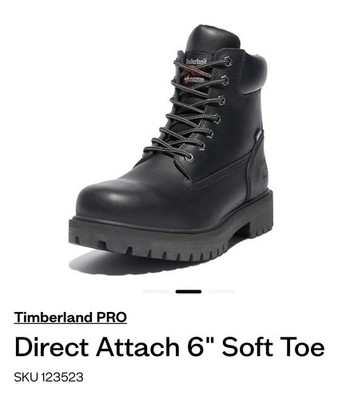 Timberland Pro Direct Attach 6'' Waterproof Soft Toe Mens Size 10.5