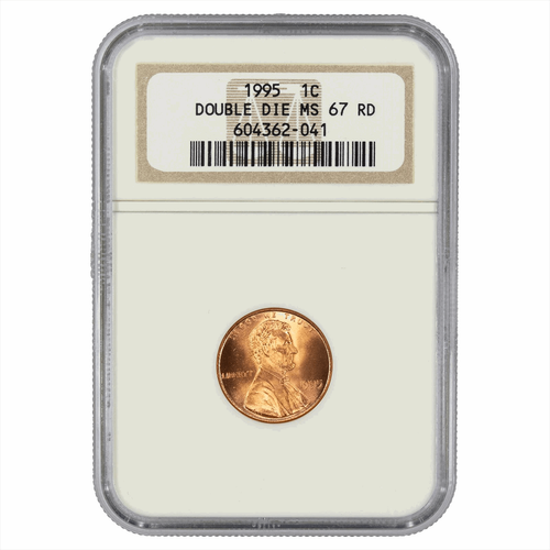 1995 Lincoln Memorial 1C Double Die NGC MS 67 RD