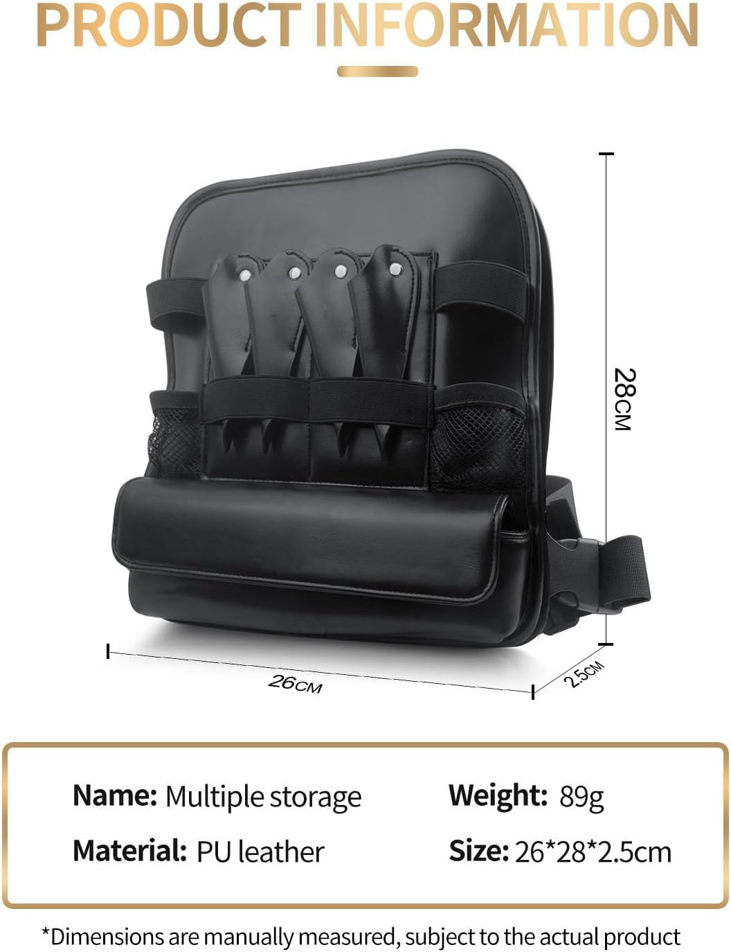 Professional Chest Rig for Barbers - PU Leather Hairdresser Scissor Bag - Haircu