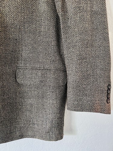 Vito Rufolo Blazer Mens 48Brown Tweed Wool Silk Sport Coat Jacket Italy - Picture 10 of 21