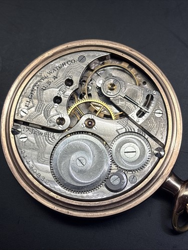 1919 Elgin Pocket Watch Grade 387 Model 7 16s 17j RUNS - Picture 5 of 6