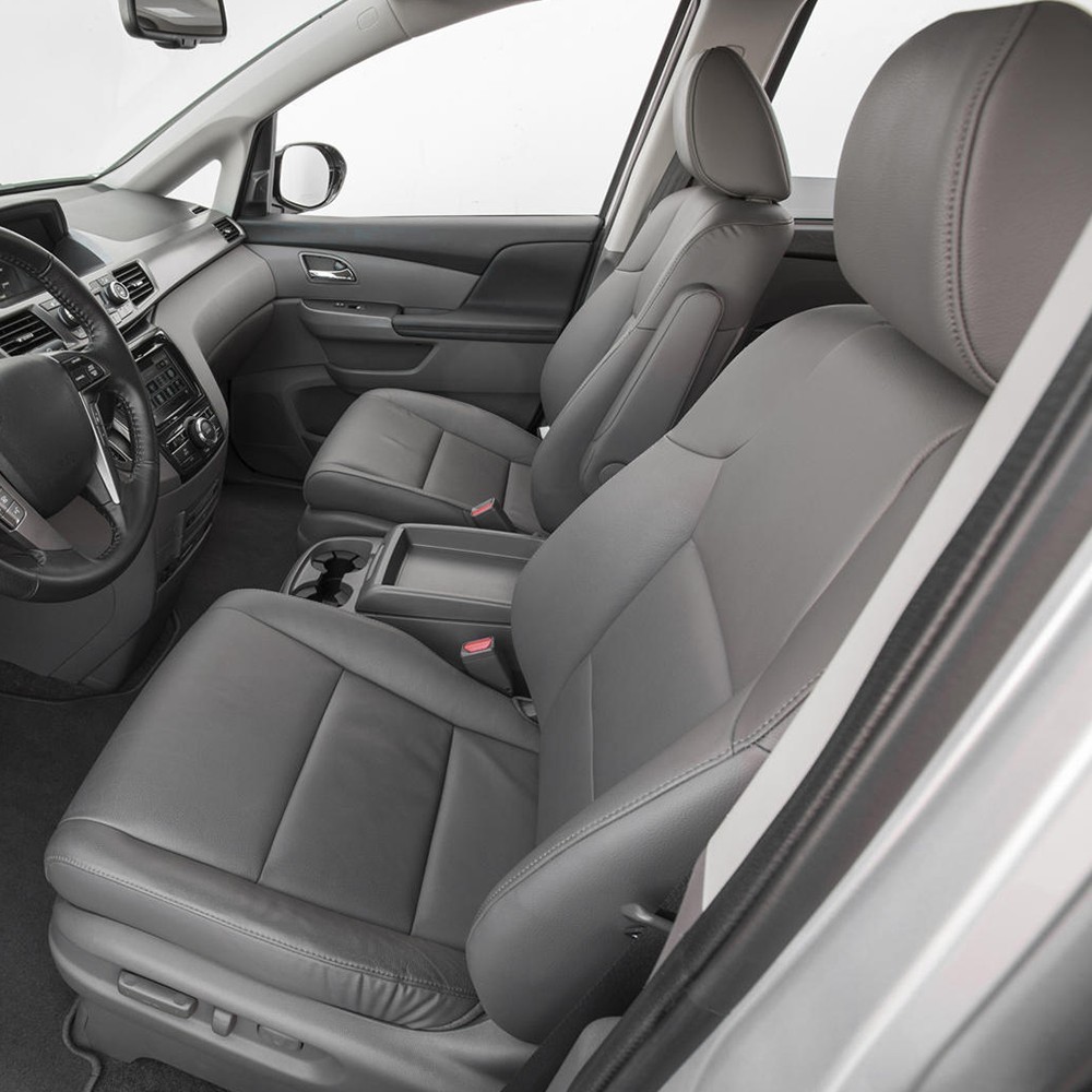 2Pcs Door Armrest Replacement Cover Leather For Black Honda Odyssey 2011-2017