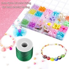 1MM Green Nylon Cord 100 Yards Bracelet String Thread for Jewelry Crafts New