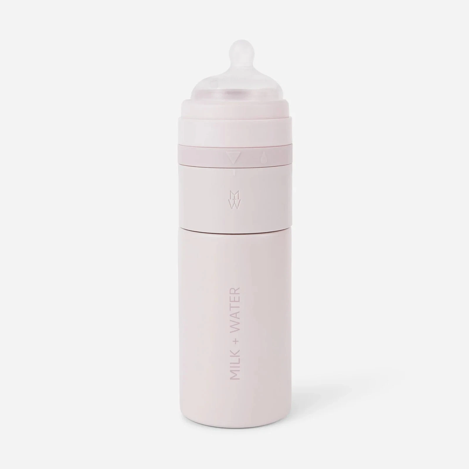 MILK & WATER All-In-One Baby Bottle - 9oz - Dusty pink - Nipple Flow: 3m+