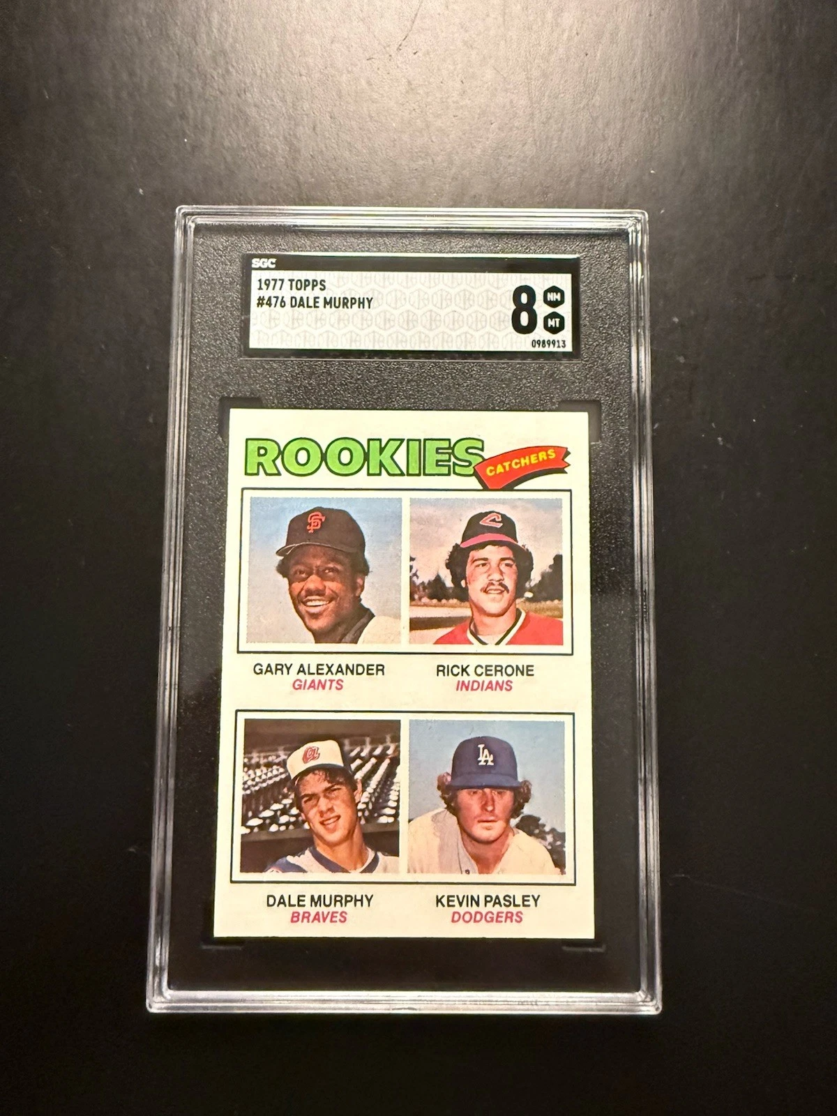 Deal for 1977 Topps - Dale Murphy Rookie - SGC 8 - Sharp Corners, Looks Nicer