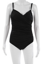 Jantzen Women Black One Piece Swimsuit Size 12