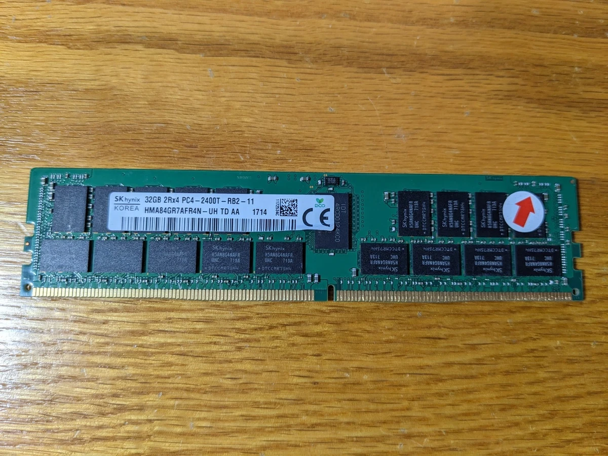 PC4-19200 (DDR4-2400) Bus Speed Server RAM 32 GB Capacity per