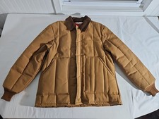 Vtg 90's Walls Jacket Brown Canvas Blizzard Pruf Workwear Chore Men's XL 24x30