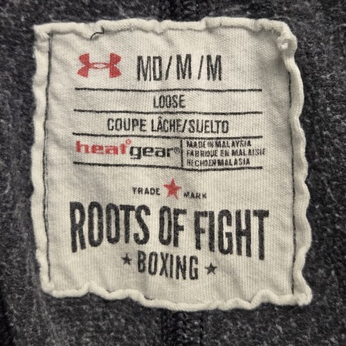 Pantaloncini da boxe Under Armour Roots of Fight Mike Tyson Heat Gear grigio medio - Foto 2 di 12