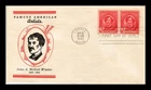 US COVER JAMES A M WHISTLER FAMOUS AMERICANS FDC SCOTT 885 LINPRINT ADDRESSED