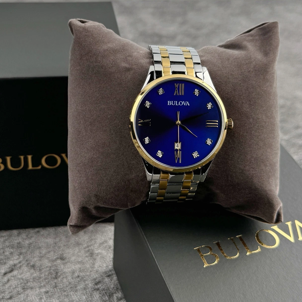 Bulova Diamond Accent Analog Wristwatches for sale | eBay