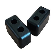 Pair Polyurethane Sliding Patio Door Bumpers for Pella with Stainless Screws
