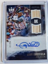 2018 PANINI DIAMOND KINGS MATERIAL SIGNATURES #MS-GS GARY SHEFFIELD #31/99