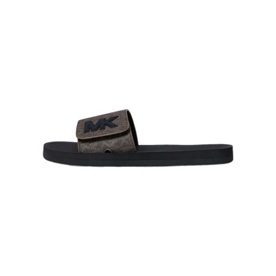 Michael Kors Logo MK Slide Sandals, Brown/Black, Size 8 | eBay