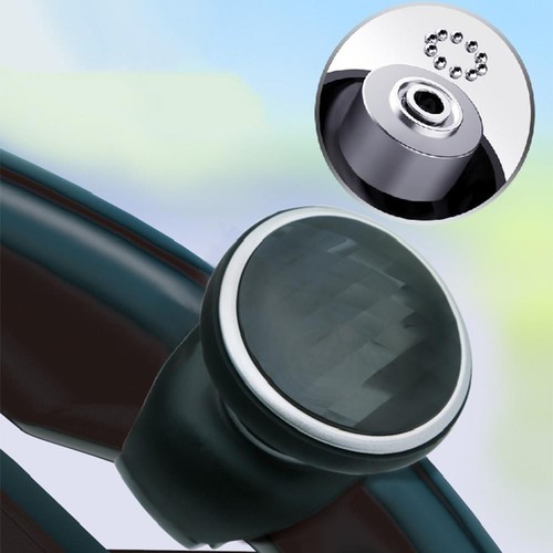 Black Steering Wheel Knob Spinner Easy Installation for Cars and Trucks - Picture 9 of 12