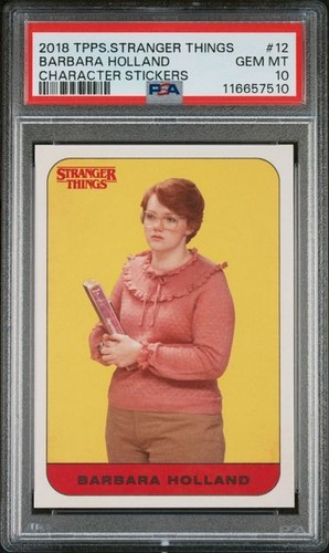 2018 Topps Stranger Things Barbara Holland RC #12 Character Sticker PSA 10